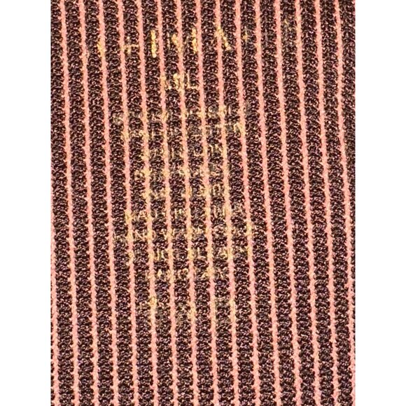 CCC Seamless Yoga Leggings Size Medium High Waist Brown Chocolate Striped Design - Picture 3 of 8
